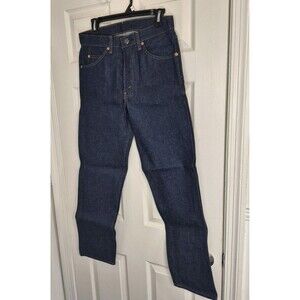 Vintage Levis 20505 0217 Orange Tab Dark Blue Straight Leg 31x30